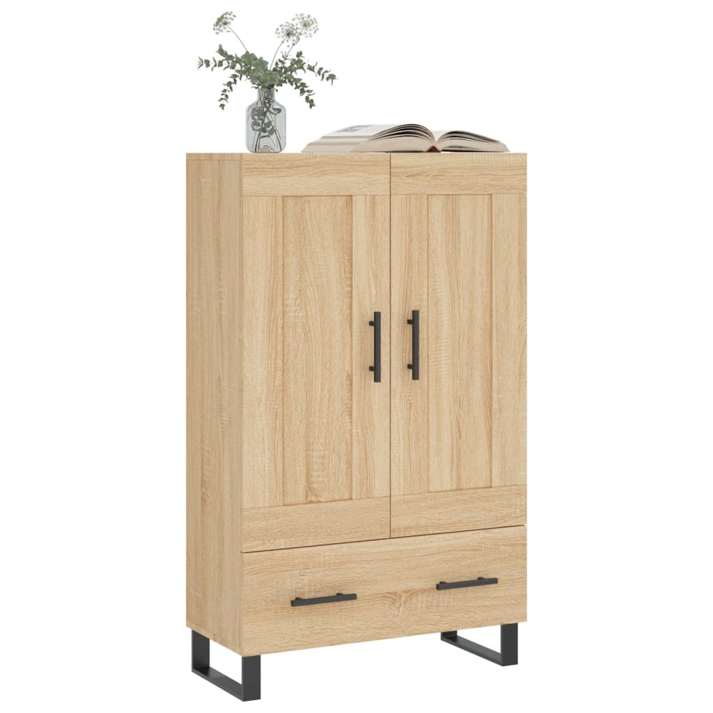 Buffet haut chêne sonoma 69,5x31x115 cm bois d'ingénierie - XIOS