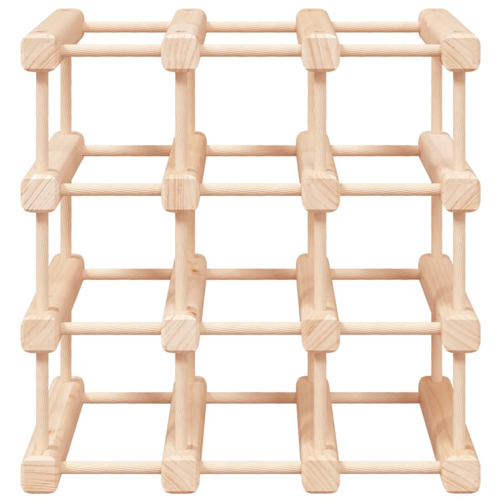Casier à vin pour 12 bouteilles 36x23x36 cm bois massif de pin - XIOS