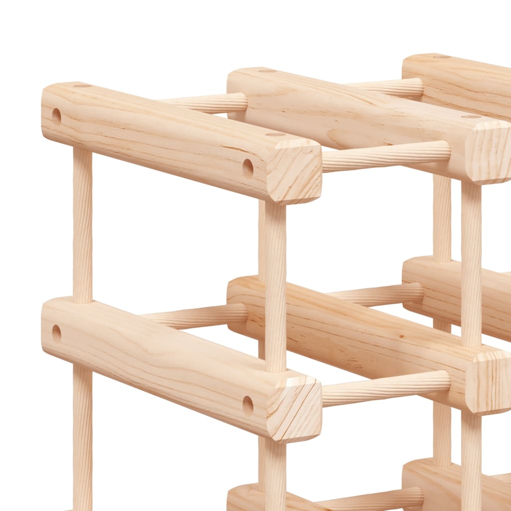 Casier à vin pour 12 bouteilles 36x23x36 cm bois massif de pin - XIOS