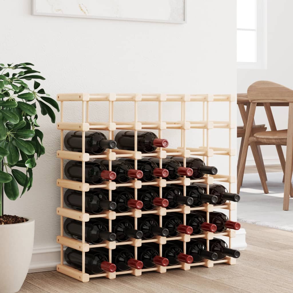 Casier à vin pour 42 bouteilles 68,5x23x68,5 cm pin massif - XIOS