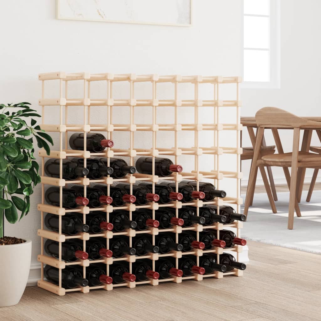 Casier à vin pour 72 bouteilles 90,5x23x90,5 cm pin massif - XIOS