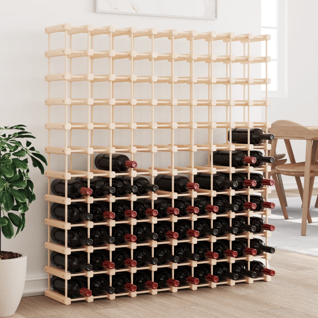 Casier à vin pour 120 bouteilles 112,5x23x123,5 cm pin massif - XIOS