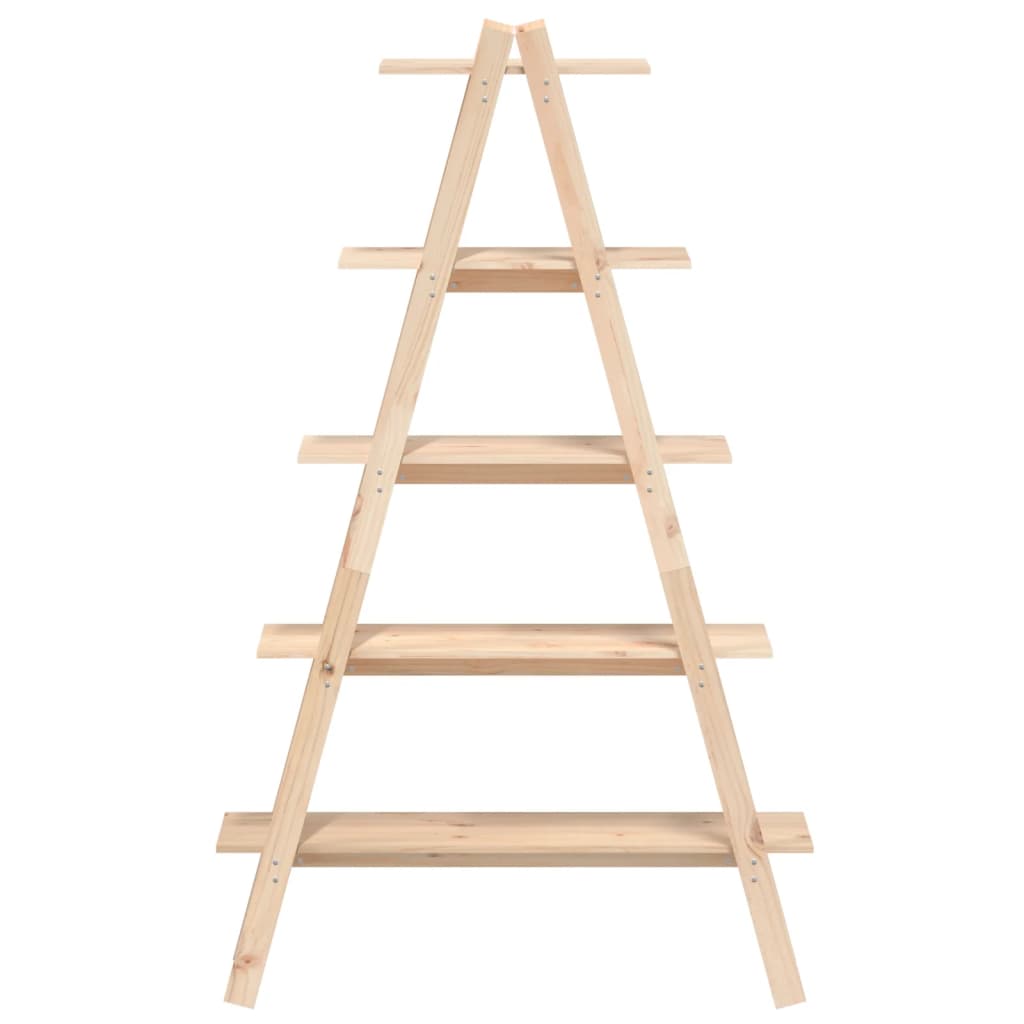 Étagère 5 niveaux en forme de A 110x40x180,5 cm bois pin massif - XIOS
