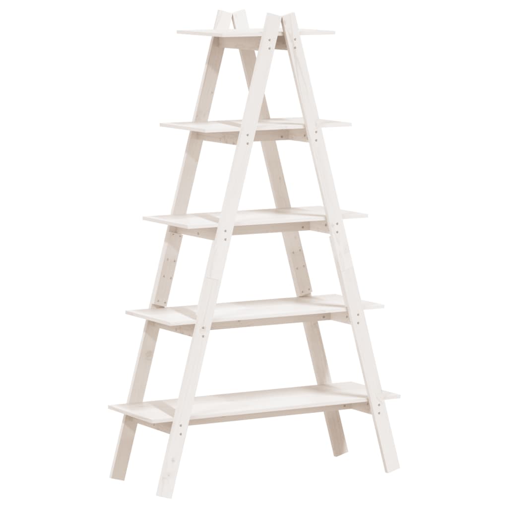 Étagère 5 niveaux en forme de A 110x40x180,5 cm bois pin massif - XIOS