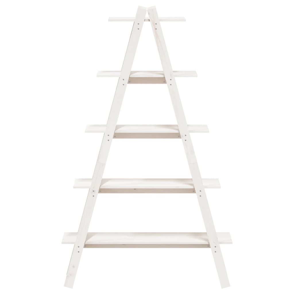 Étagère 5 niveaux en forme de A 110x40x180,5 cm bois pin massif - XIOS