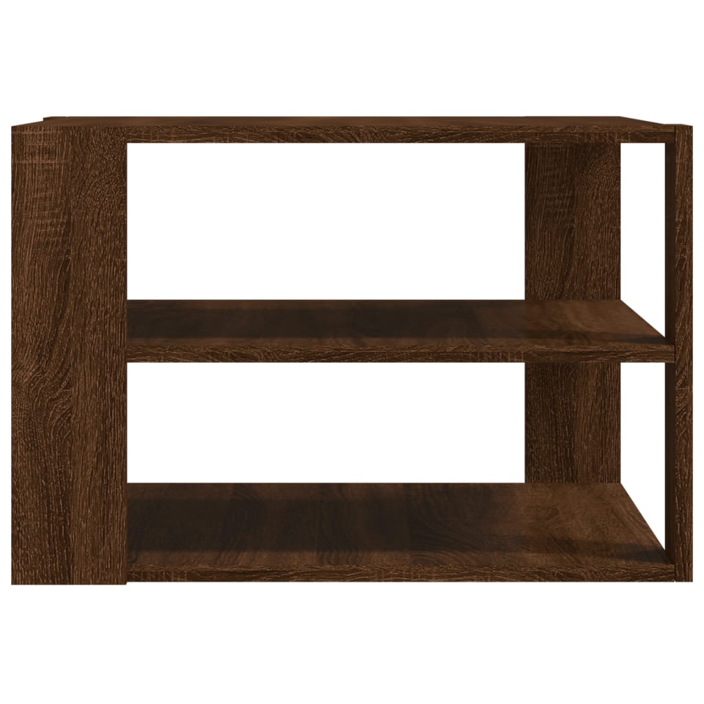 Table basse chêne marron 59,5x59,5x40 cm bois d'ingénierie - XIOS