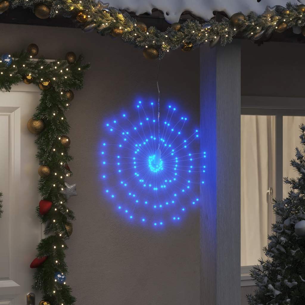 Étoile rayonnante de Noël 140 LED 4 pcs bleu 17 cm - XIOS