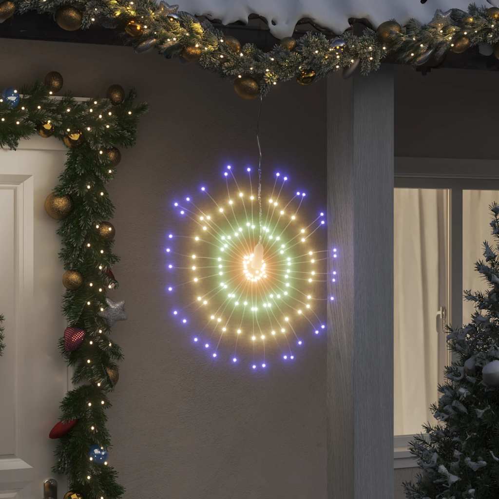 Étoile rayonnante de Noël 140 LED 4 pcs multicolore 17 cm - XIOS