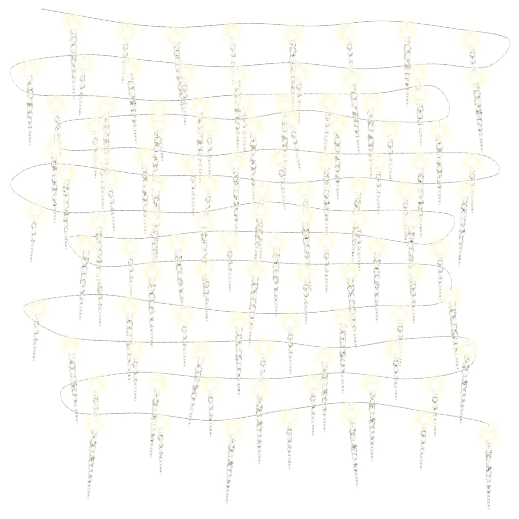 Guirlande lumineuse de Noël 100 LED Blanc chaud 10 m Acrylique PVC - XIOS