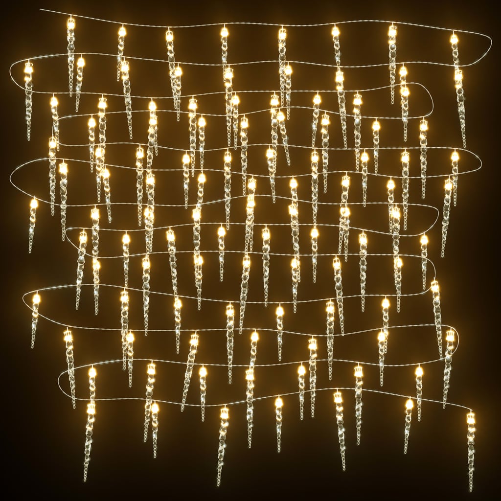 Guirlande lumineuse de Noël 100 LED Blanc chaud 10 m Acrylique PVC - XIOS