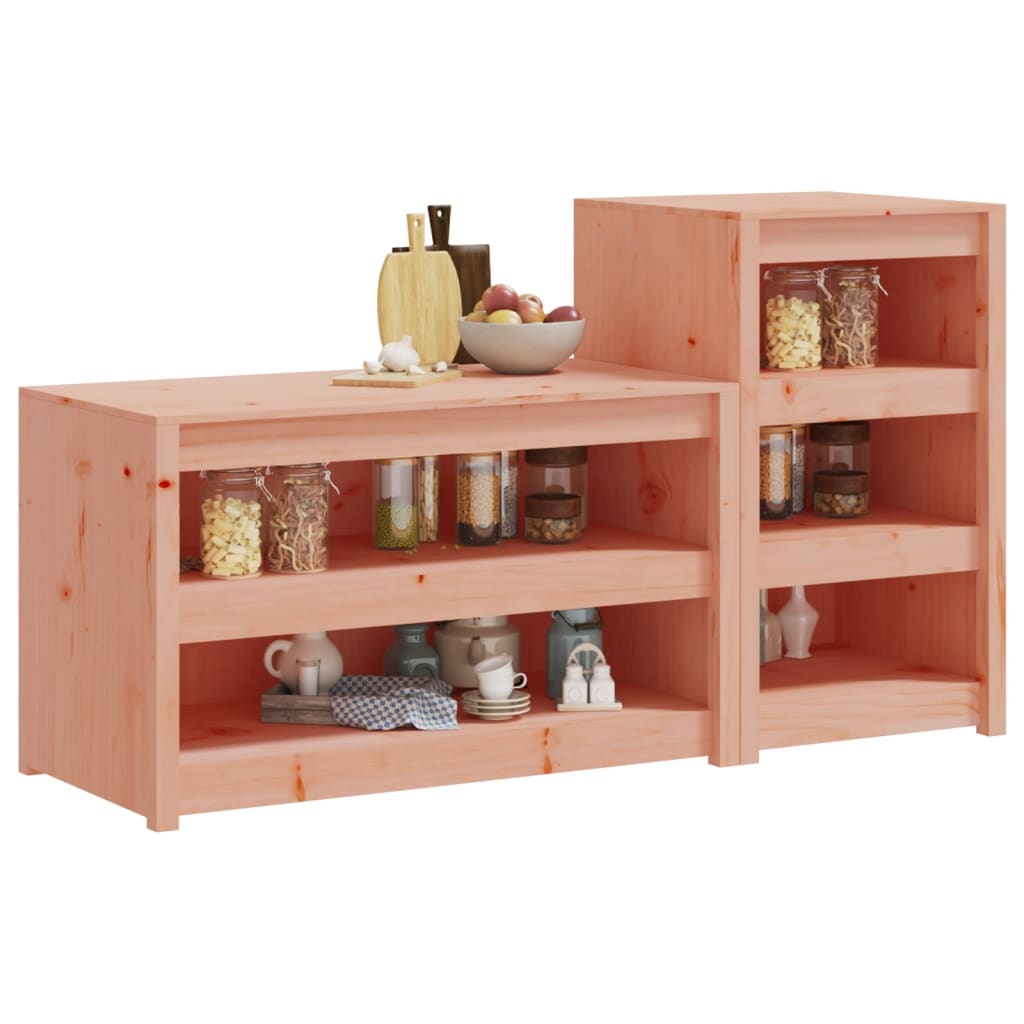 Armoires de cuisine d'extérieur MEPPEL 2 pcs bois massif douglas - XIOS