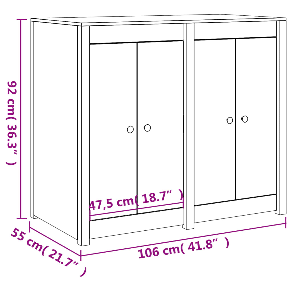 Armoire de cuisine d'extérieur MEPPEL bois de pin massif - XIOS