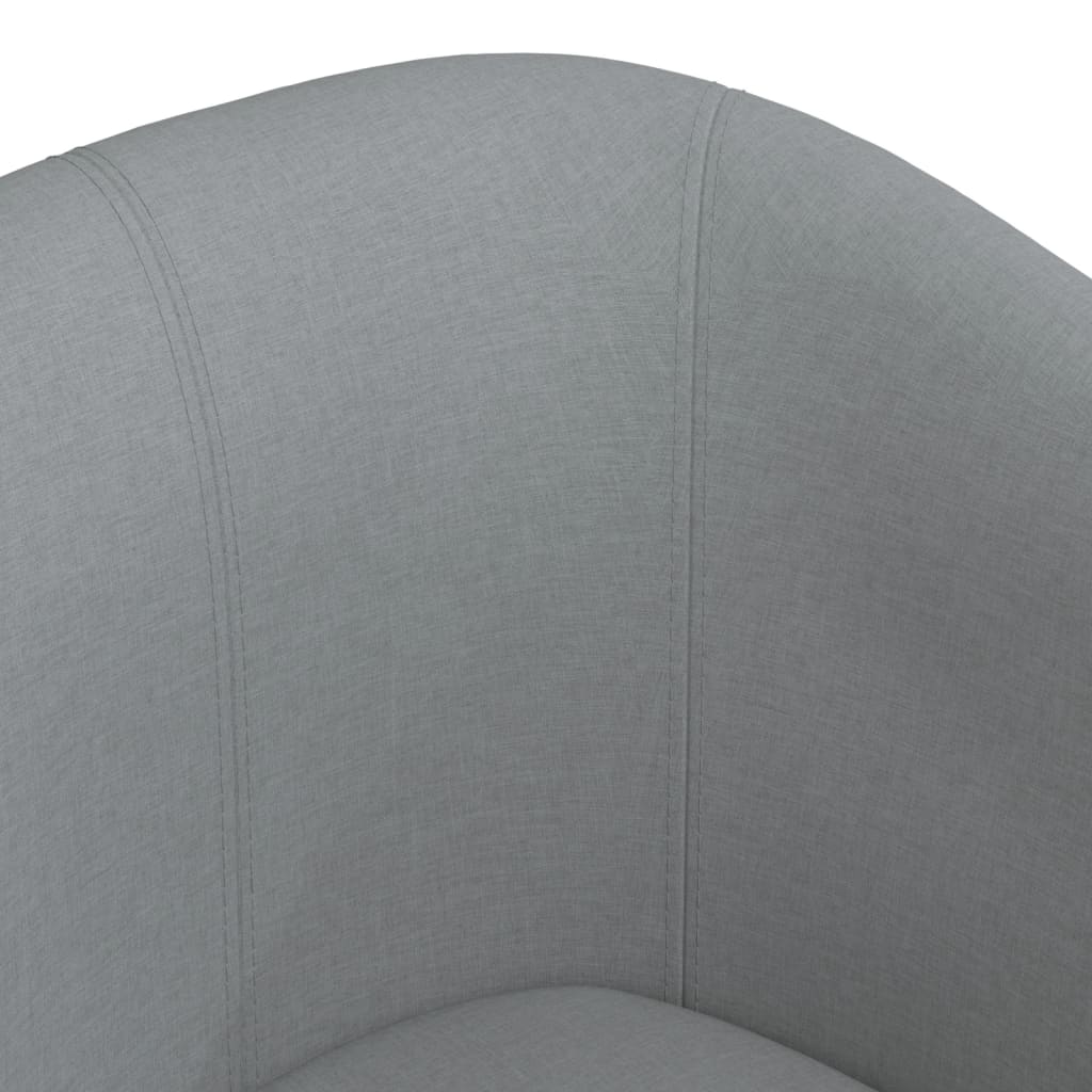 Chaise cabriolet avec repose-pied gris clair tissu - XIOS