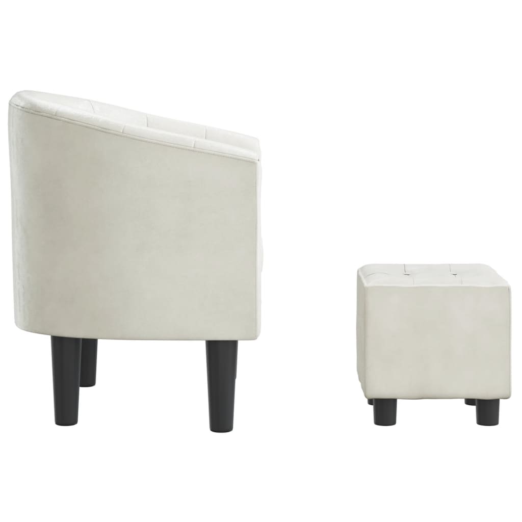Chaise cabriolet avec repose-pied blanc similicuir - XIOS