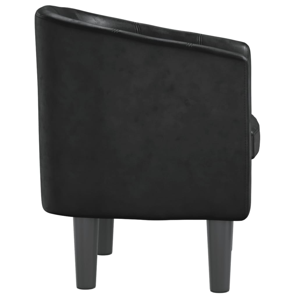 Fauteuil noir similicuir