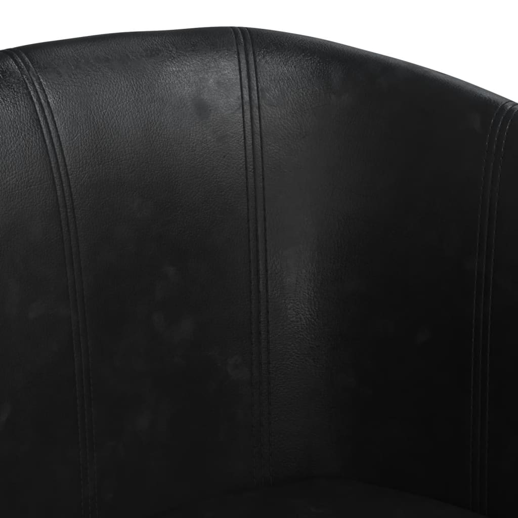 Fauteuil noir similicuir