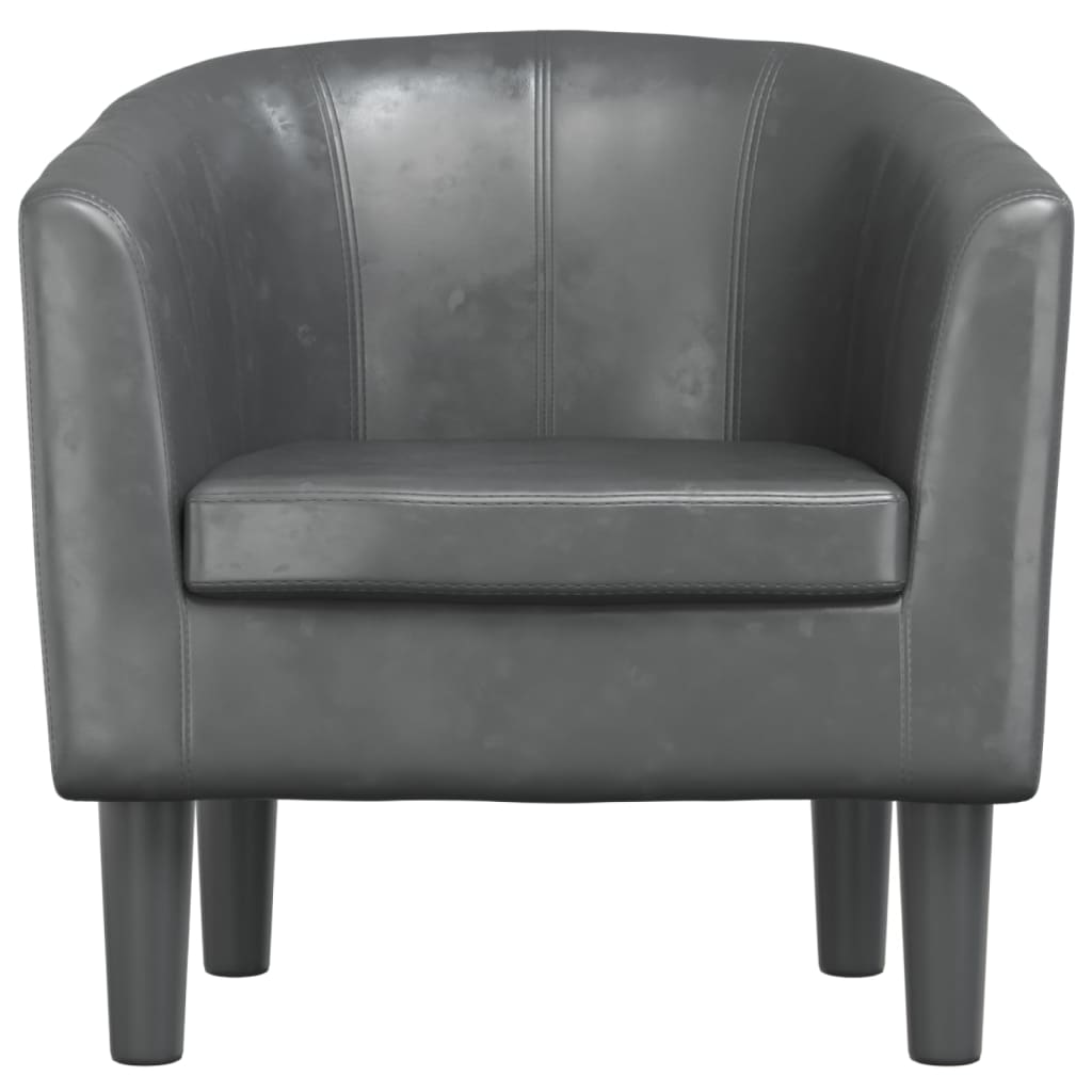 Fauteuil cabriolet gris similicuir - XIOS