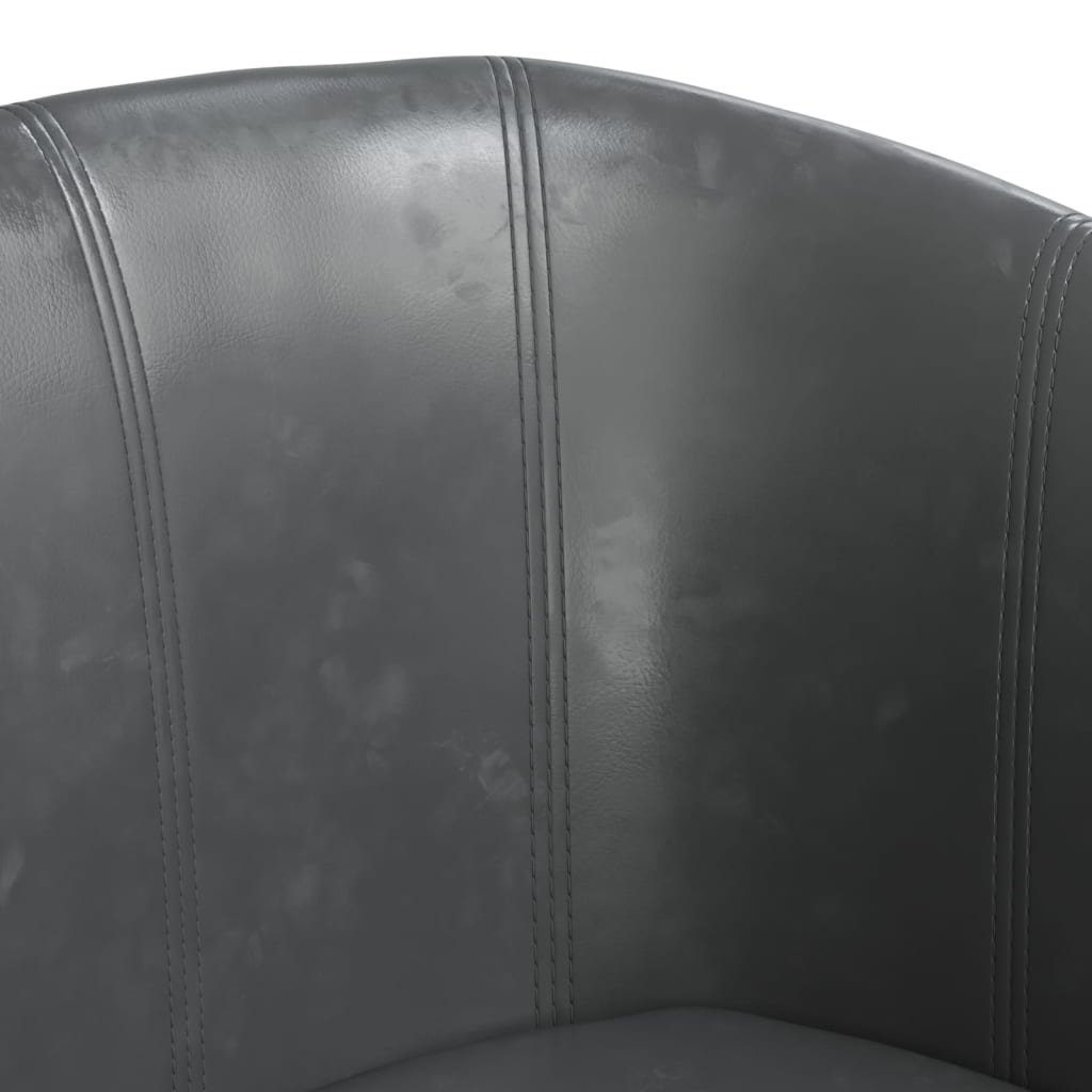 Fauteuil cabriolet gris similicuir - XIOS
