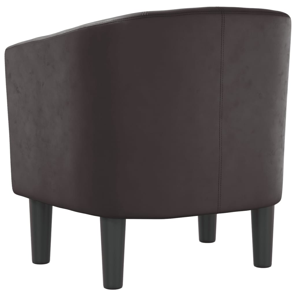 Fauteuil marron similicuir - XIOS