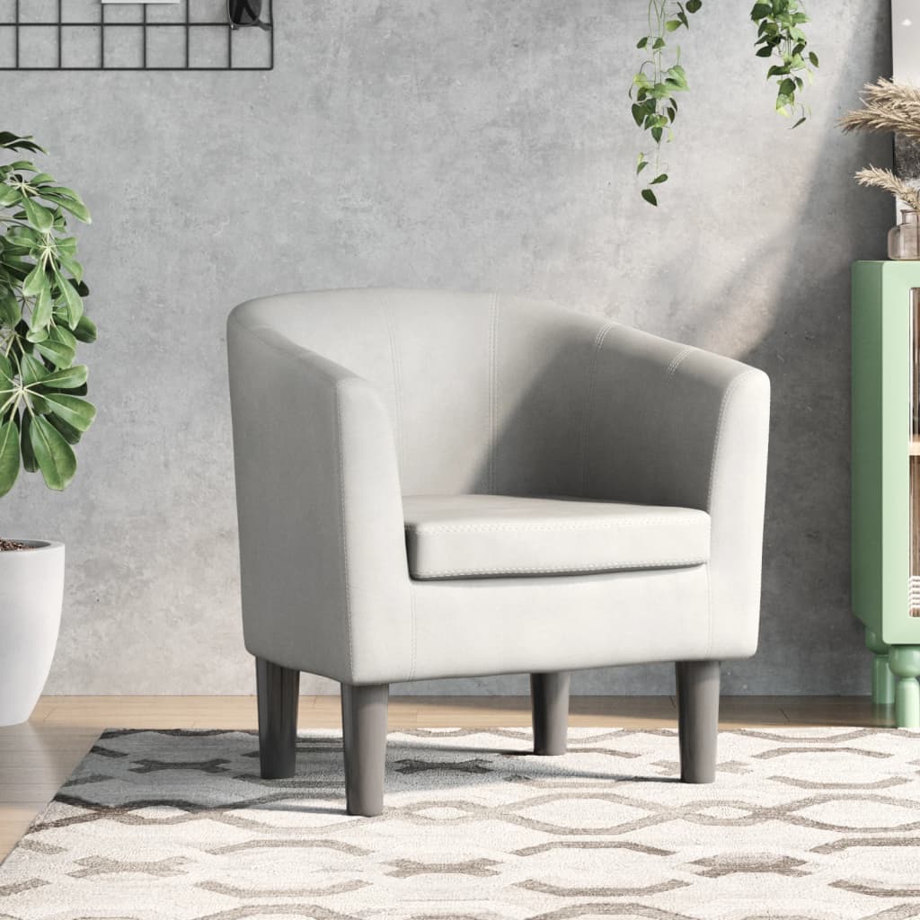 Fauteuil blanc similicuir - XIOS