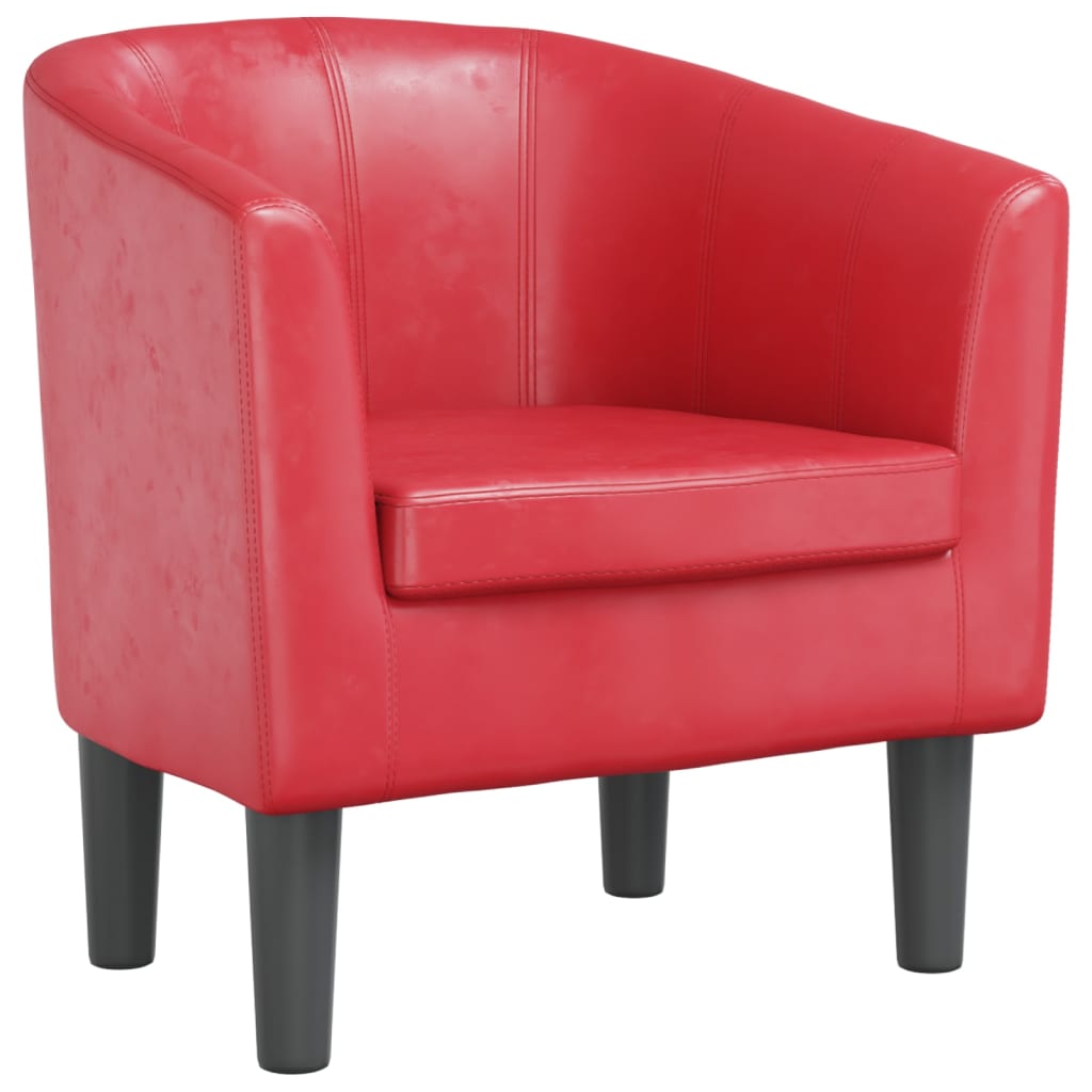 Fauteuil rouge similicuir - XIOS