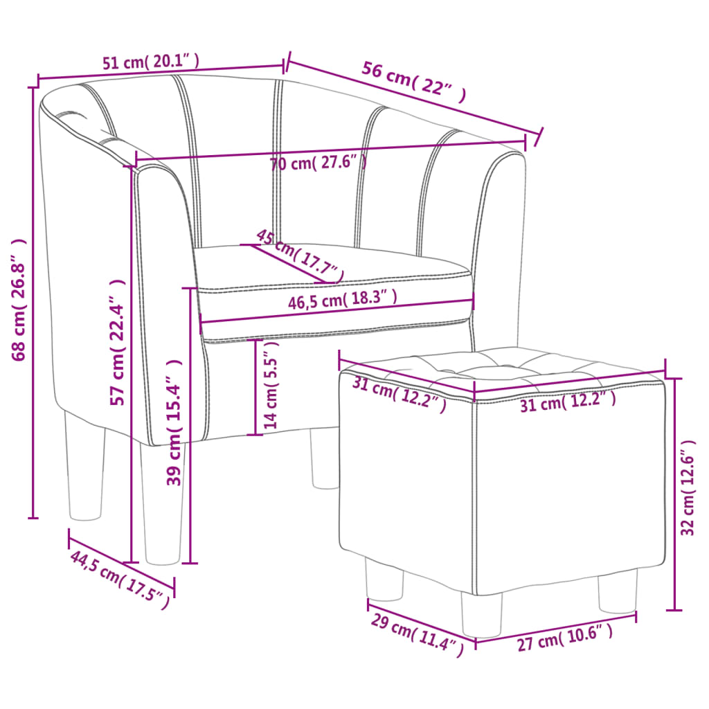 Fauteuil cabriolet avec repose-pied gris similicuir - XIOS