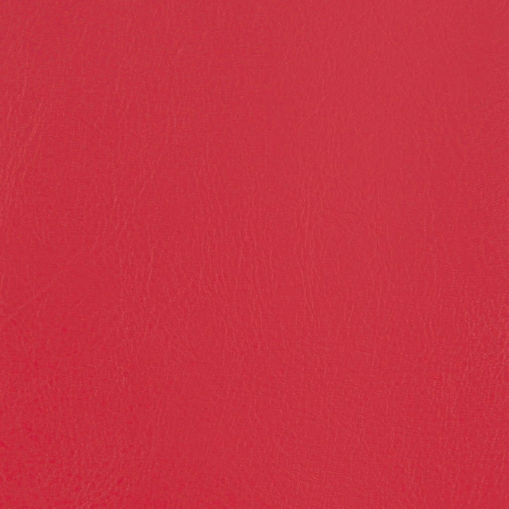 Fauteuil avec repose-pied rouge similicuir - XIOS