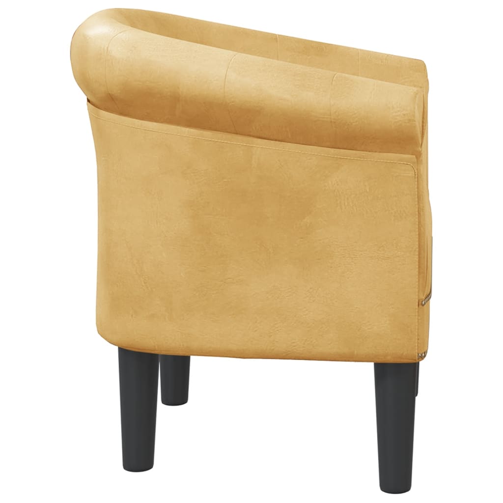 Fauteuil doré similicuir - XIOS