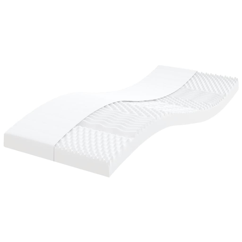 Matelas en mousse blanc 90 x 190 cm, 7 zones, dureté 20 ILD - XIOS