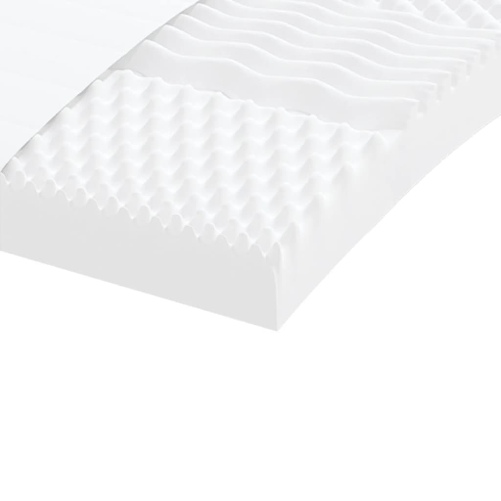 Matelas en mousse blanc 90 x 190 cm, 7 zones, dureté 20 ILD - XIOS