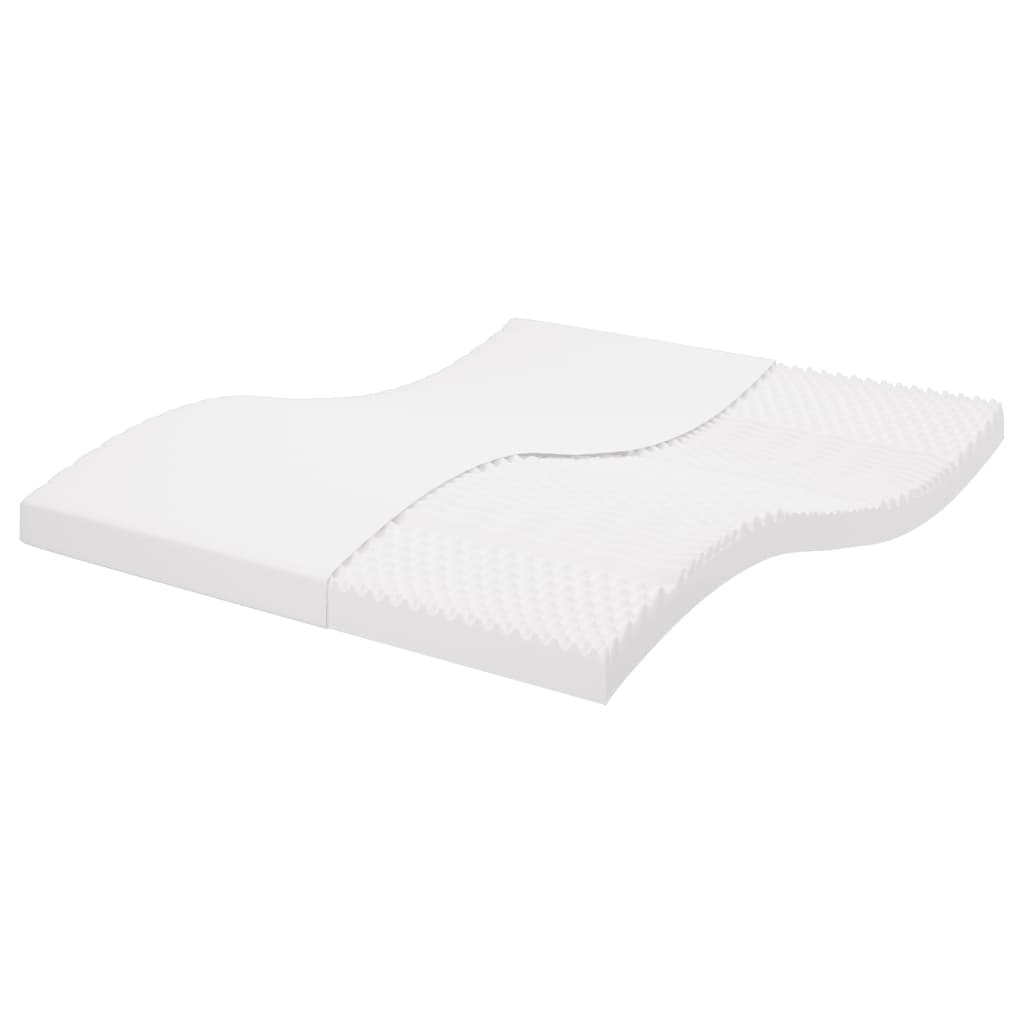 Matelas en mousse blanc 160x200 cm 7 zones dureté 20 ILD - XIOS