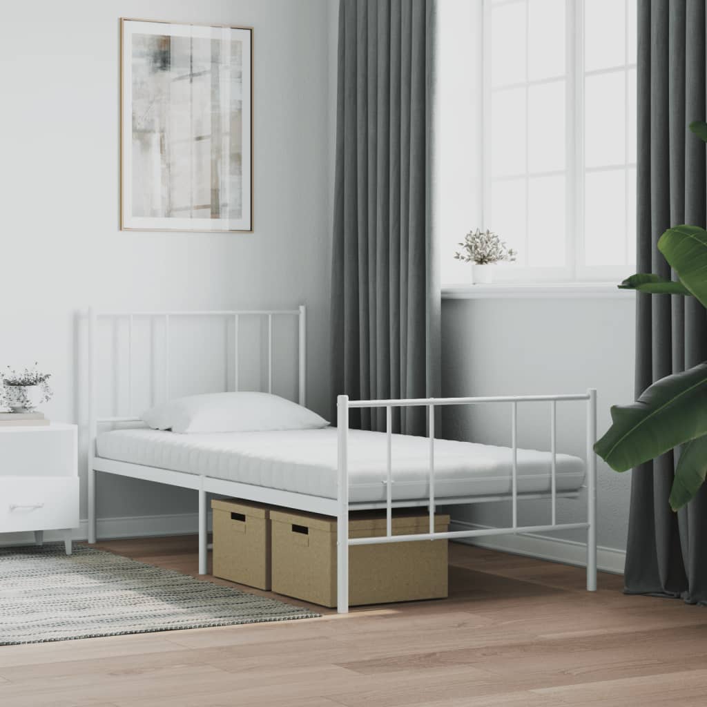 Matelas en mousse 2 pcs blanc 80x200 cm 7 zones dureté 20 ILD - XIOS