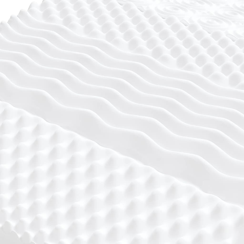 Matelas en mousse 2 pcs blanc 80x200 cm 7 zones dureté 20 ILD - XIOS