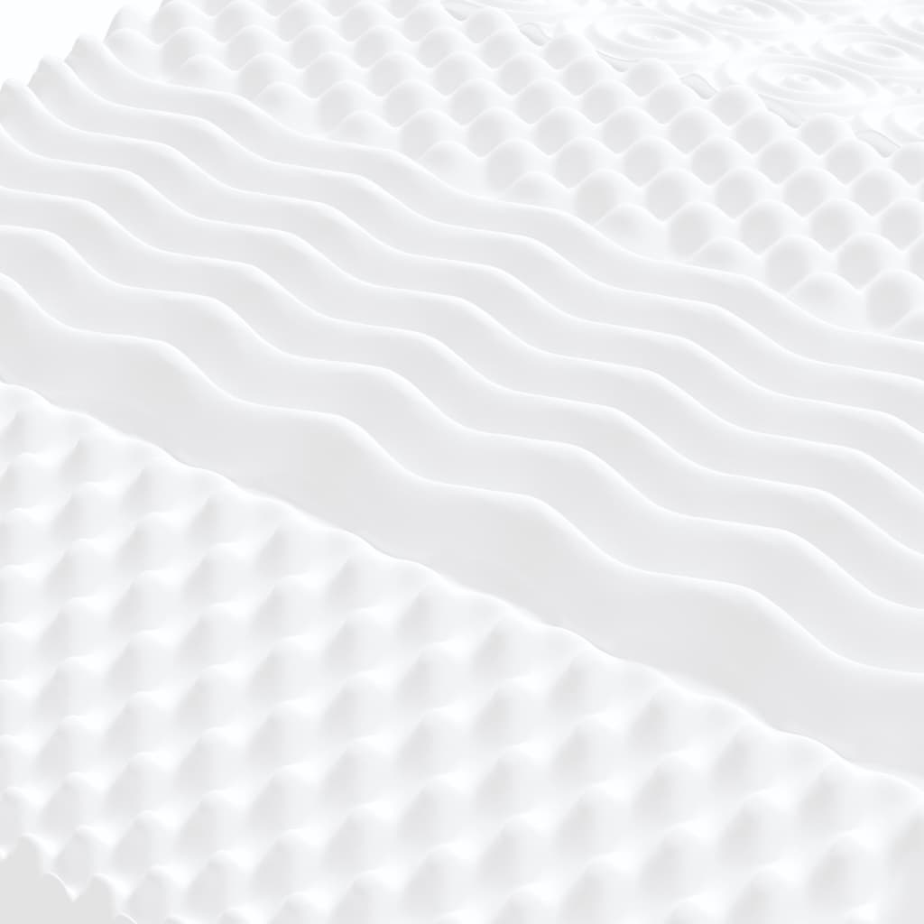 Matelas en mousse 2 pcs blanc 90x190 cm 7 zones dureté 20 ILD - XIOS