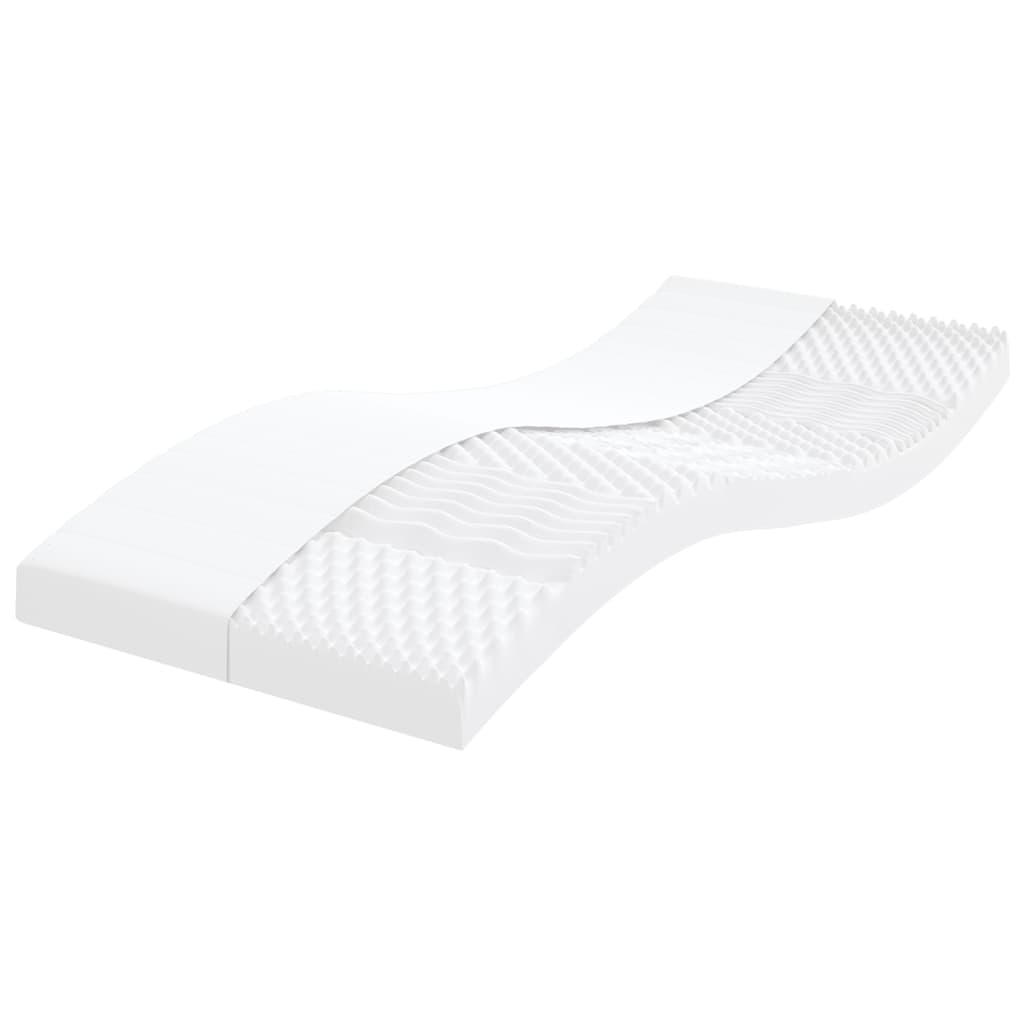 Matelas en mousse 2 pcs blanc 90x200 cm 7 zones dureté 20 ILD - XIOS