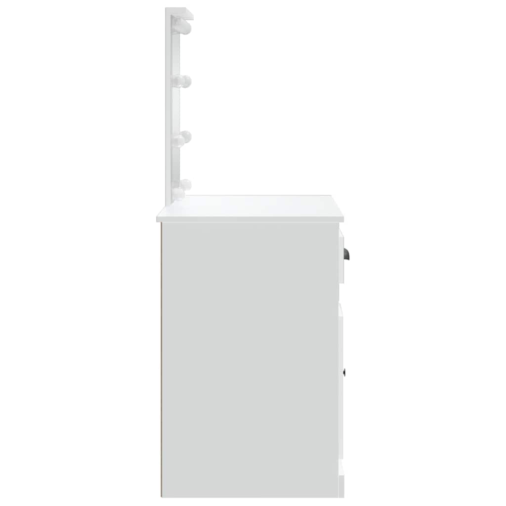 Coiffeuse avec lumières LED blanc 90x42x132,5 cm - XIOS