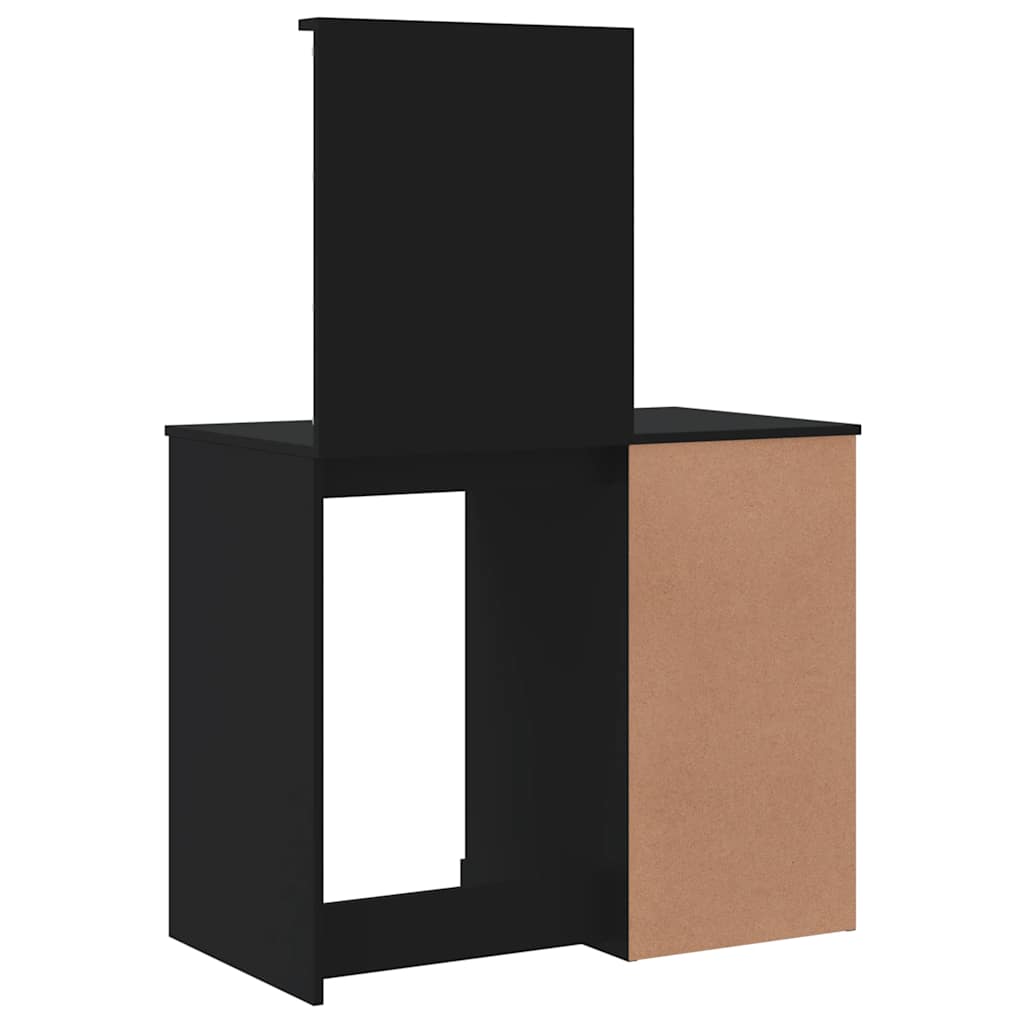 Coiffeuse avec lumières LED noir 90x42x132,5cm - XIOS