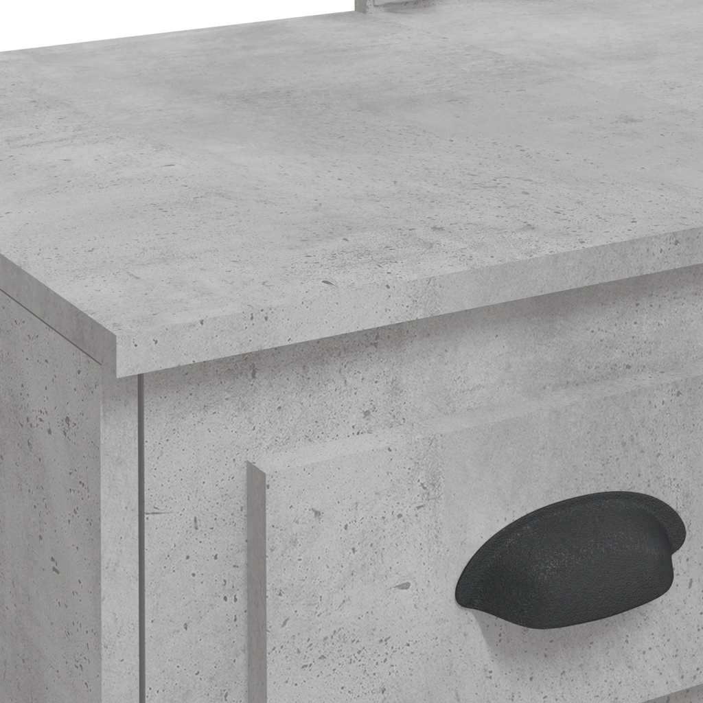 Coiffeuse avec lumières LED gris béton 90x42x132,5 cm - XIOS