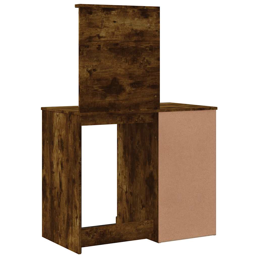 Coiffeuse avec lumières LED chêne fumé 90x42x132,5 cm - XIOS