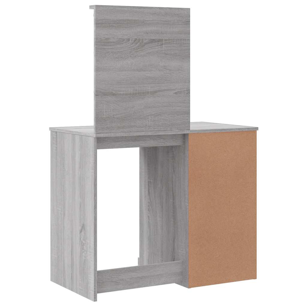 Coiffeuse avec lumières LED sonoma gris 90x42x132,5 cm - XIOS