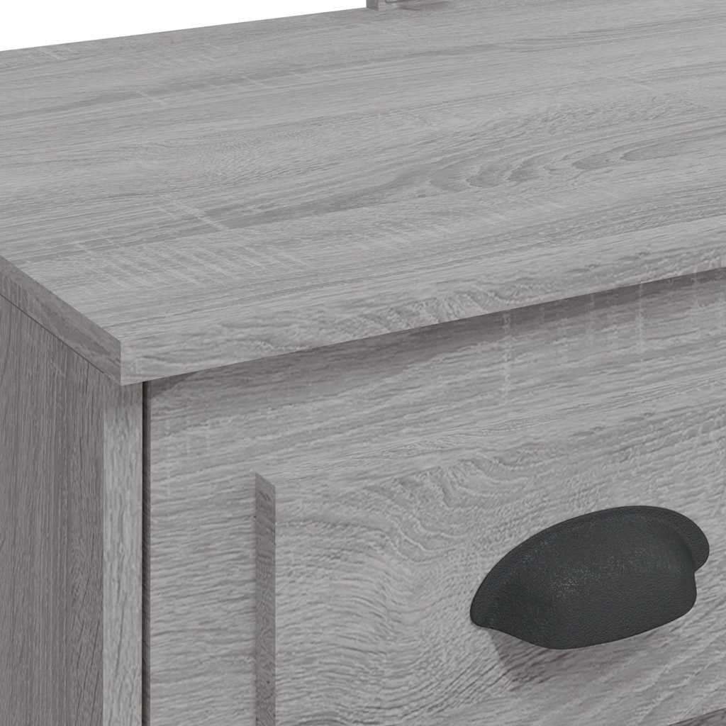 Coiffeuse avec lumières LED sonoma gris 90x42x132,5 cm - XIOS