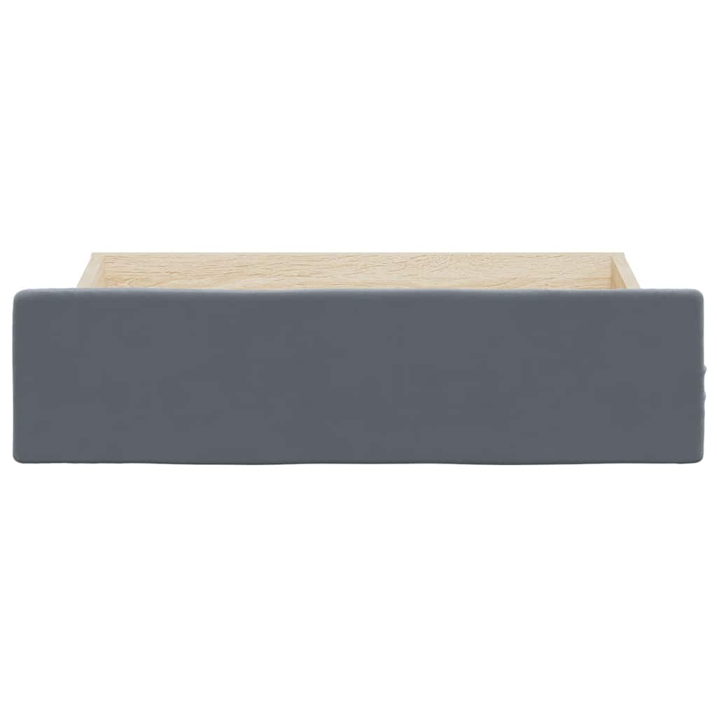 Tiroirs de rangement dessous de lit 2 pcs gris foncé - XIOS