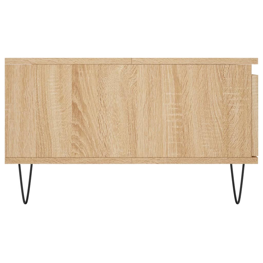 Table basse chêne sonoma 90x60x35 cm bois d'ingénierie - XIOS
