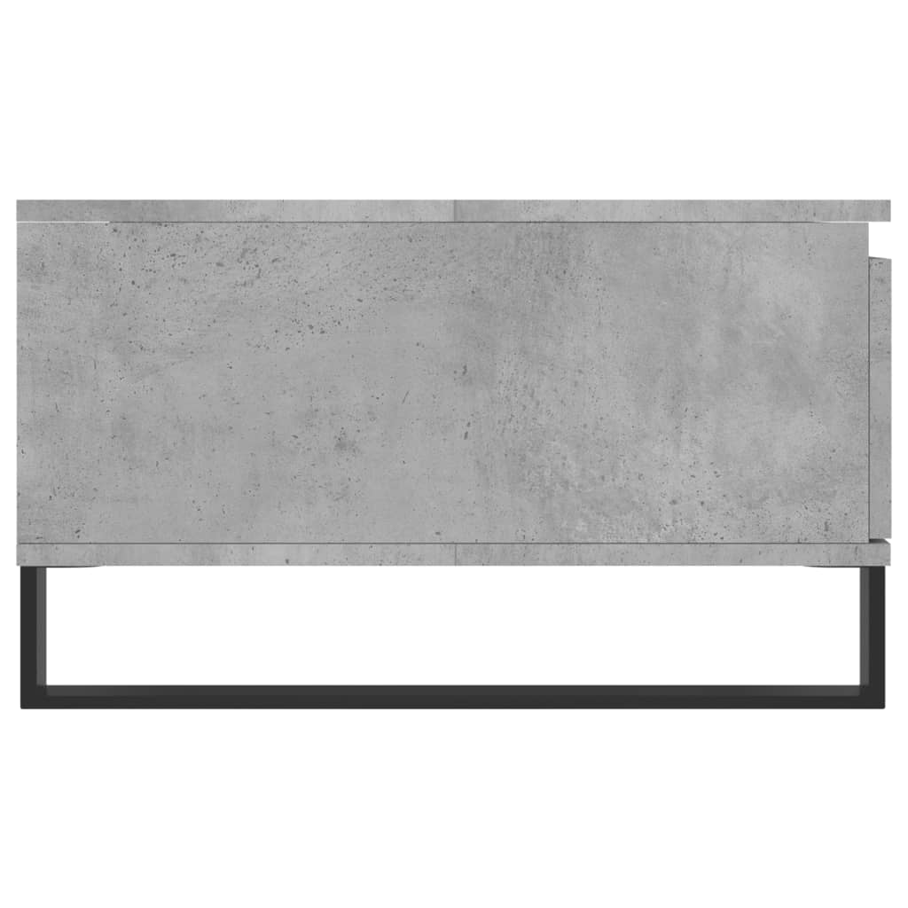 Table basse gris béton 90x60x35 cm bois d'ingénierie - XIOS