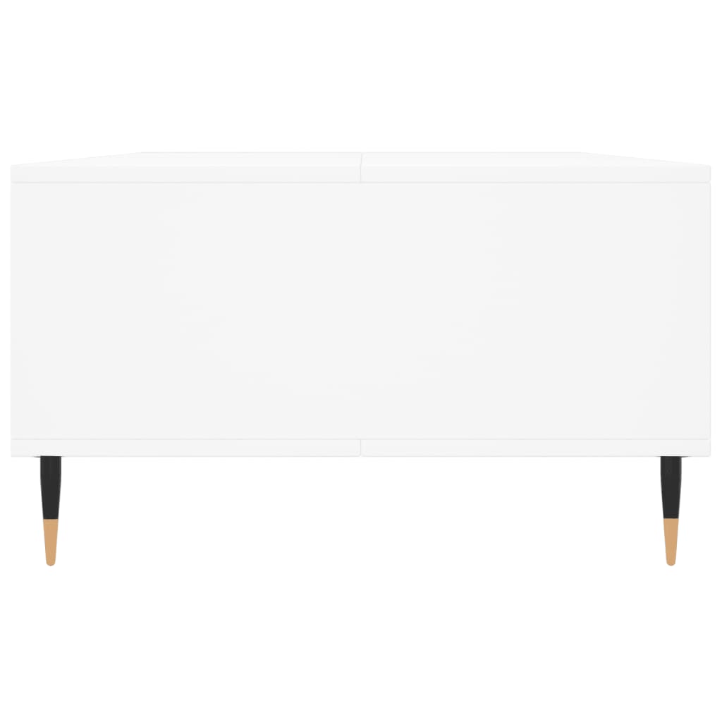 Table basse blanc 104x60x35 cm bois d'ingénierie - XIOS