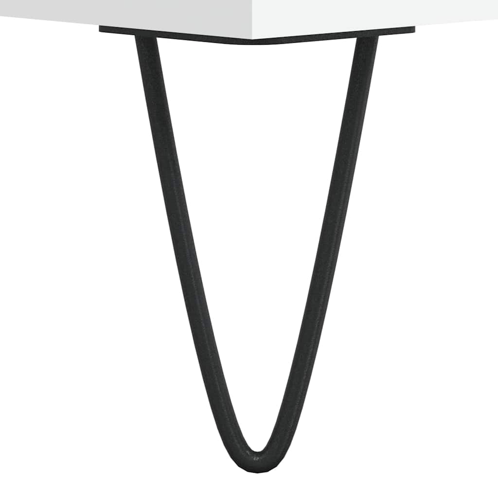 Table basse blanc 104x60x35 cm bois d'ingénierie - XIOS