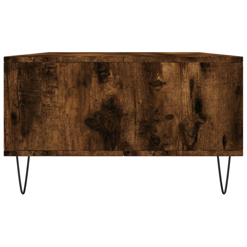 Table basse chêne fumé 104x60x35 cm bois d'ingénierie - XIOS