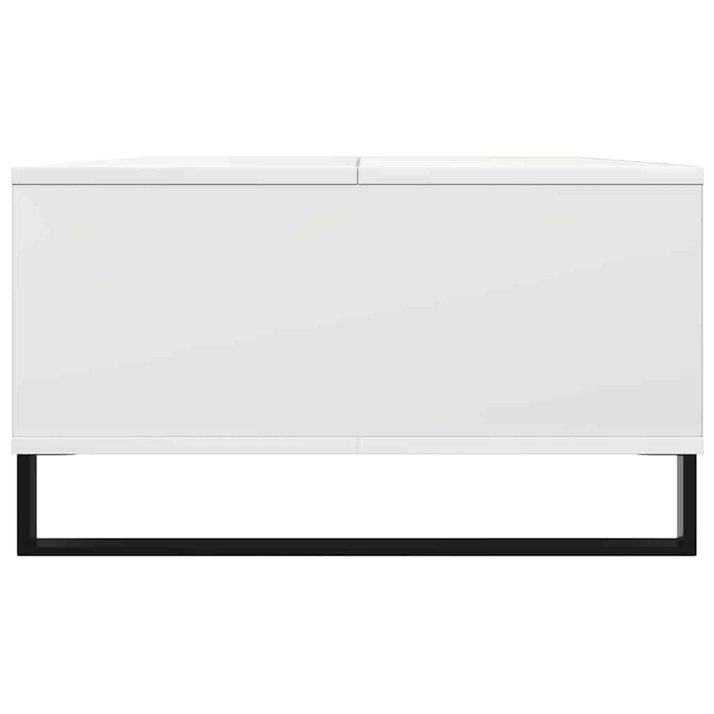 Table basse blanc 104x60x35 cm bois d'ingénierie - XIOS