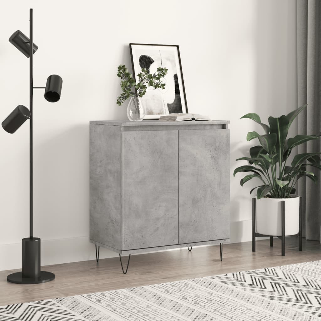 Buffet Gris béton 60x35x70 cm Bois d'ingénierie - XIOS