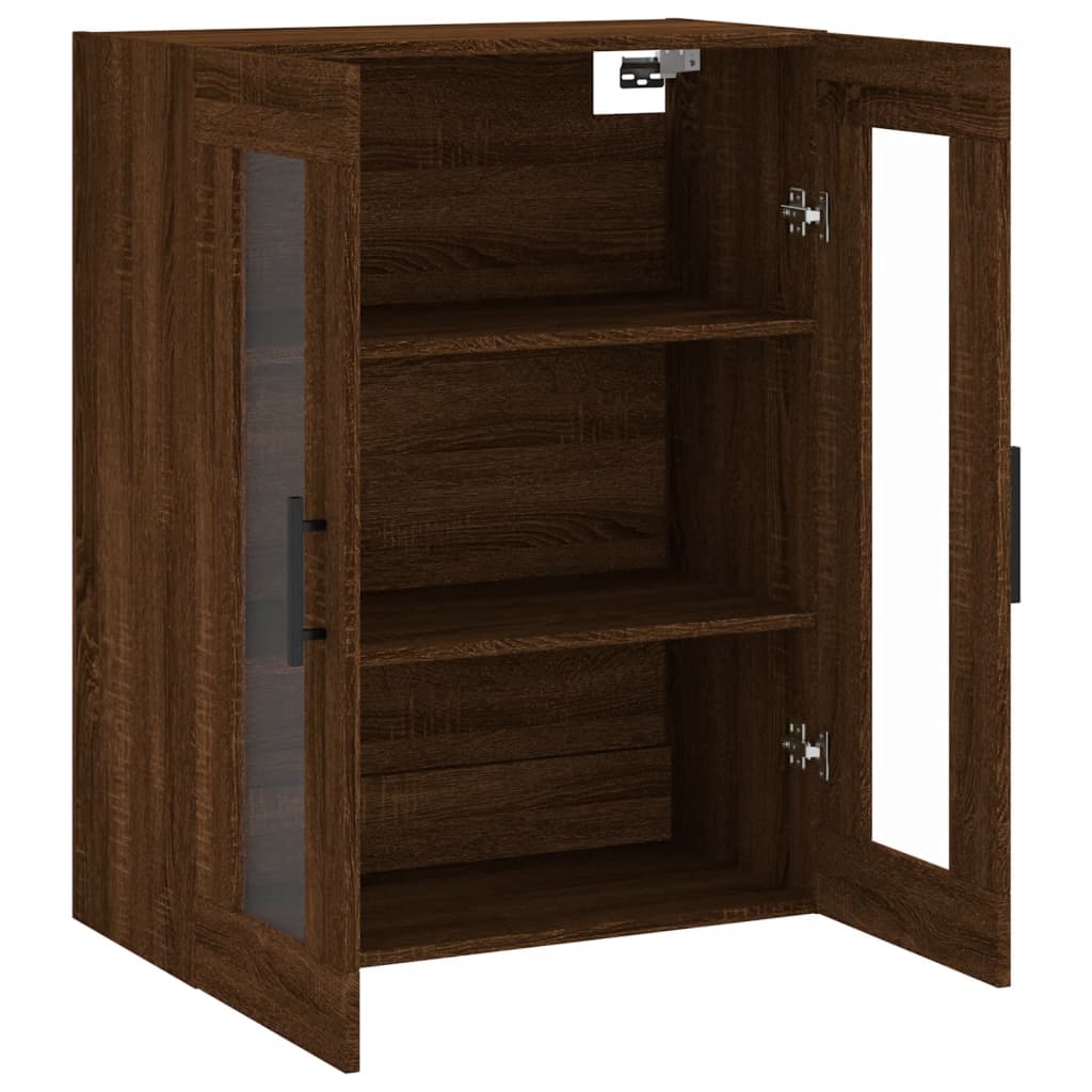 Armoire murale chêne marron 69,5x34x90 cm - XIOS